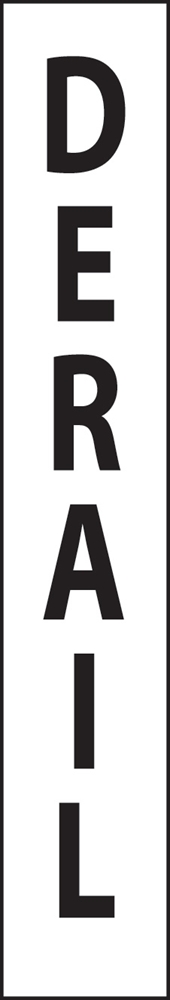 Derail (Vertical) - Aluminum 6" x 36" x .080"